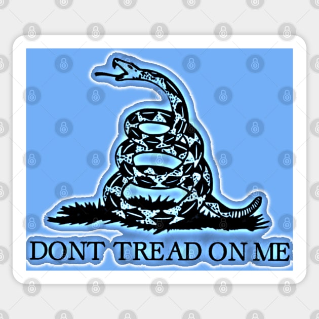 Blue Gadsden (Transparent Large Design) Sticker by Aeriskate